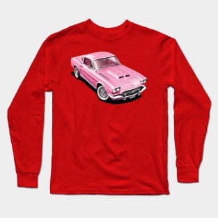 Pink Classic Barbie Car Long Sleeve T-Shirt